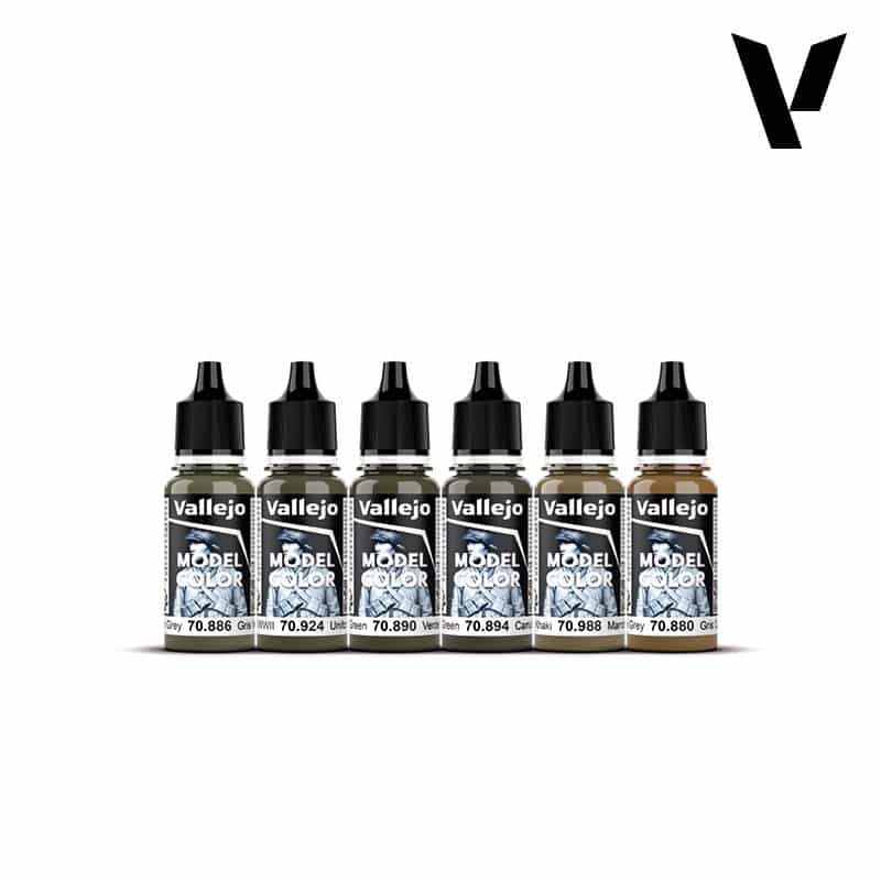 Vallejo WWII Soviet Armour & Infantry Model Color Paint Set 70.202