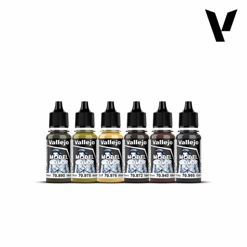 Vallejo WWII German Armour Model Color Paint Set 70.205