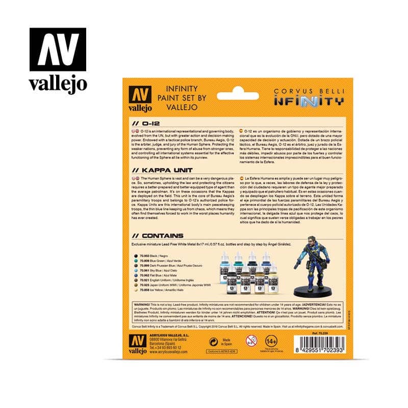Vallejo O-12 Model Color Paint Set 70.239