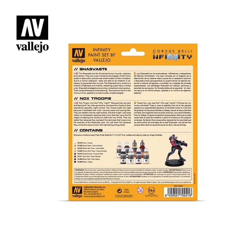 Vallejo Shasvastii Model Color Paint Set 70.241