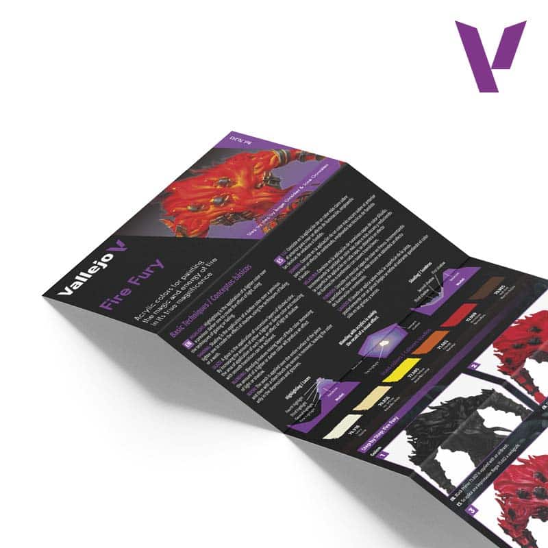 Vallejo Fire Fury Model Color Paint Set 70.243