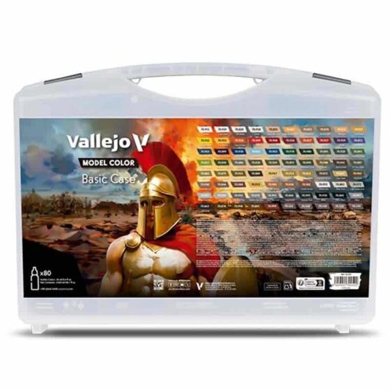 Vallejo Basic Case Model Color Paint Set 70.252