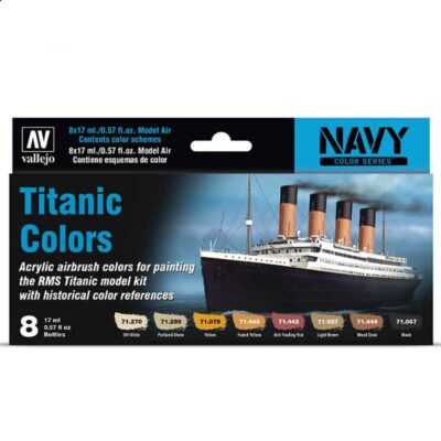 Vallejo 71.646 Titanic Colors Paint Set
