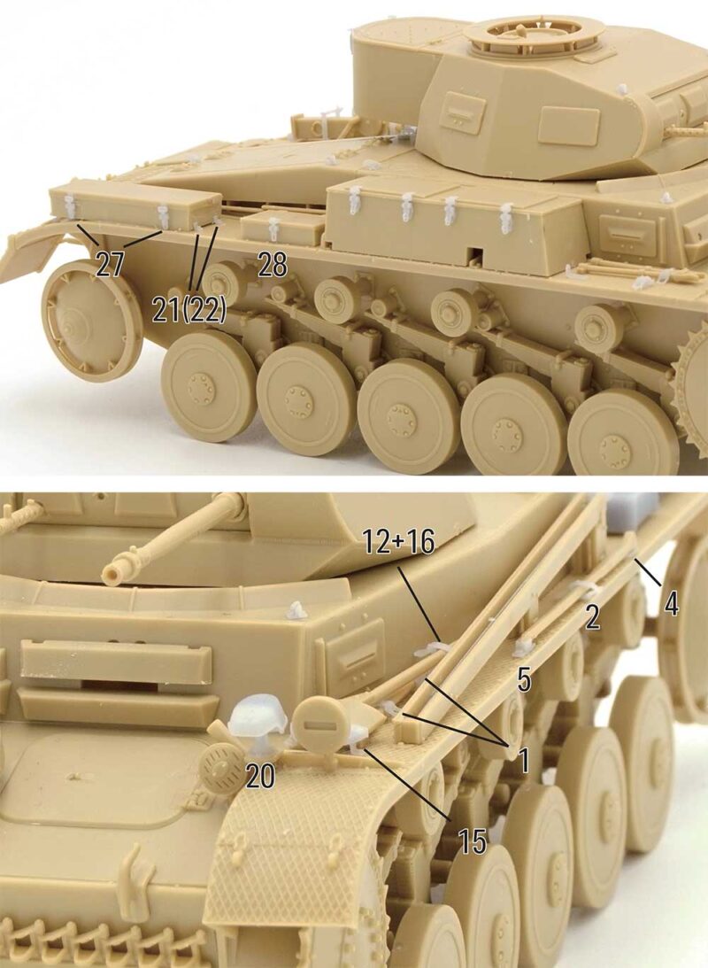 1/35 Panzer II Detail Set BSK Model BSKD35009