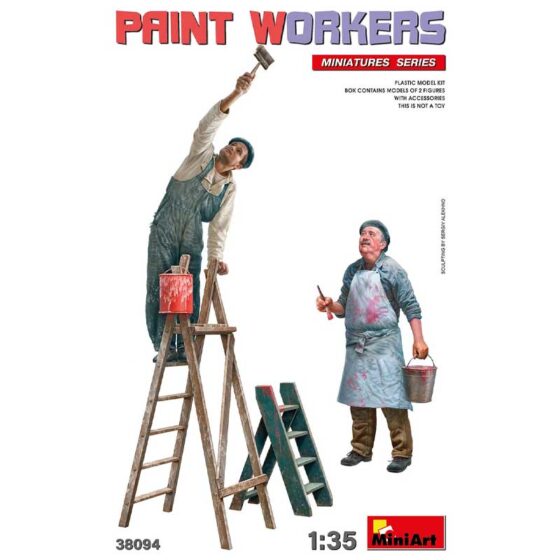 Miniart Paint Workers With Accessories (1/35) 38094 Miniart Paint Workers With Accessories (1/35) 38094