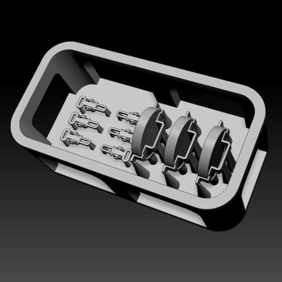 BSK Model Panther Clean Rod Bin Detail Set (1/35) BSKD35011 BSK Model Panther Clean Rod Bin Detail Set (1/35) BSKD35011