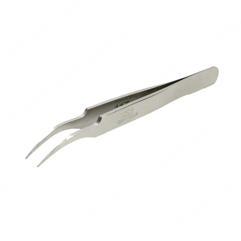 Tamiya HG Angled Tweezers Round Tip 74108