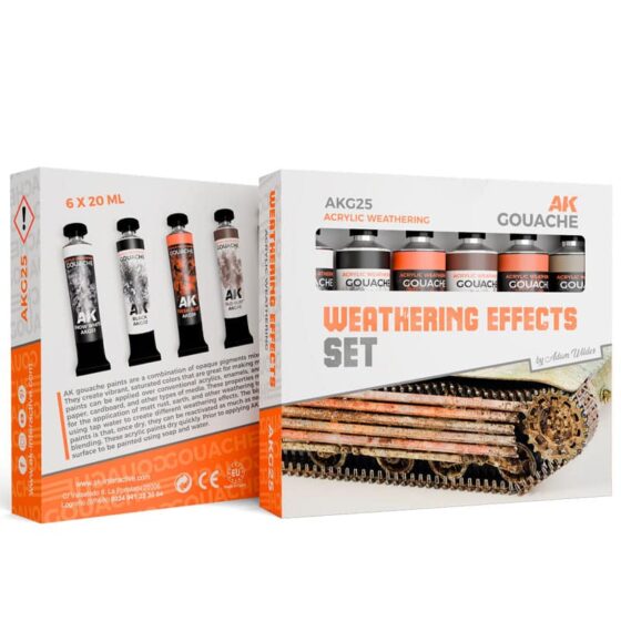 AK Interactive Weathering Effects Set AK-G25 AK Interactive Weathering Effects Set AK-G25