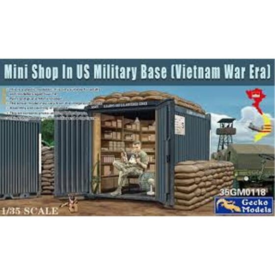 Gecko Models Mini Shop, US Military Base Vietnam War (1/35) 35GM0118 Gecko Models Mini Shop, US Military Base Vietnam War (1/35) 35GM0118