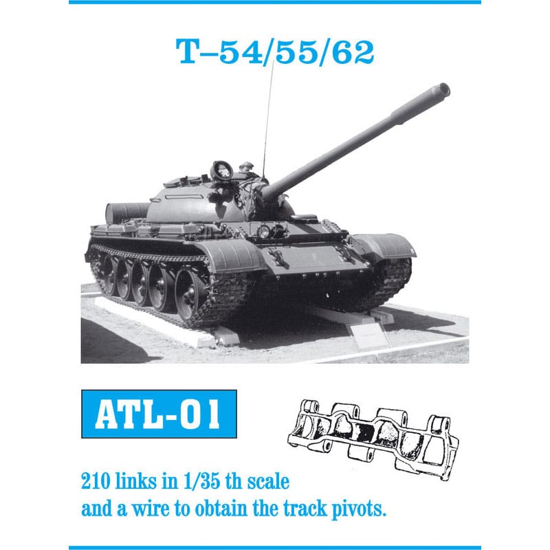 Friulmodel T-54/55/62 Metal Tracks (1/35) ATL-001