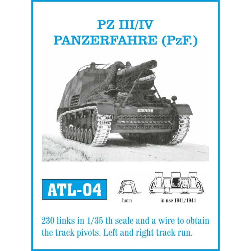 Friulmodel Pz III/IV Panzerfähre Metal Tracks (1/35) ATL-004
