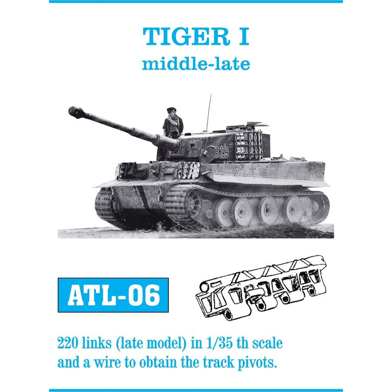 Friulmodel Tiger I Mid-Late Metal Tracks (1/35) ATL-006
