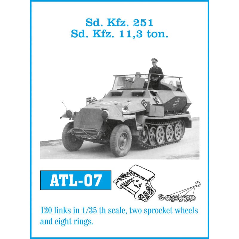 Friulmodel Sd.Kfz.251 Halftrack Metal Tracks (1/35) ATL-007