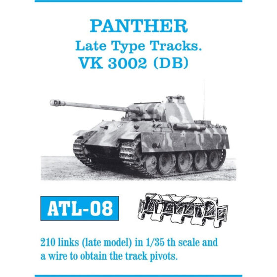 Friulmodel Panther Late Type Metal Tracks (1/35) ATL-008 Friulmodel Panther Late Type Metal Tracks (1/35) ATL-008