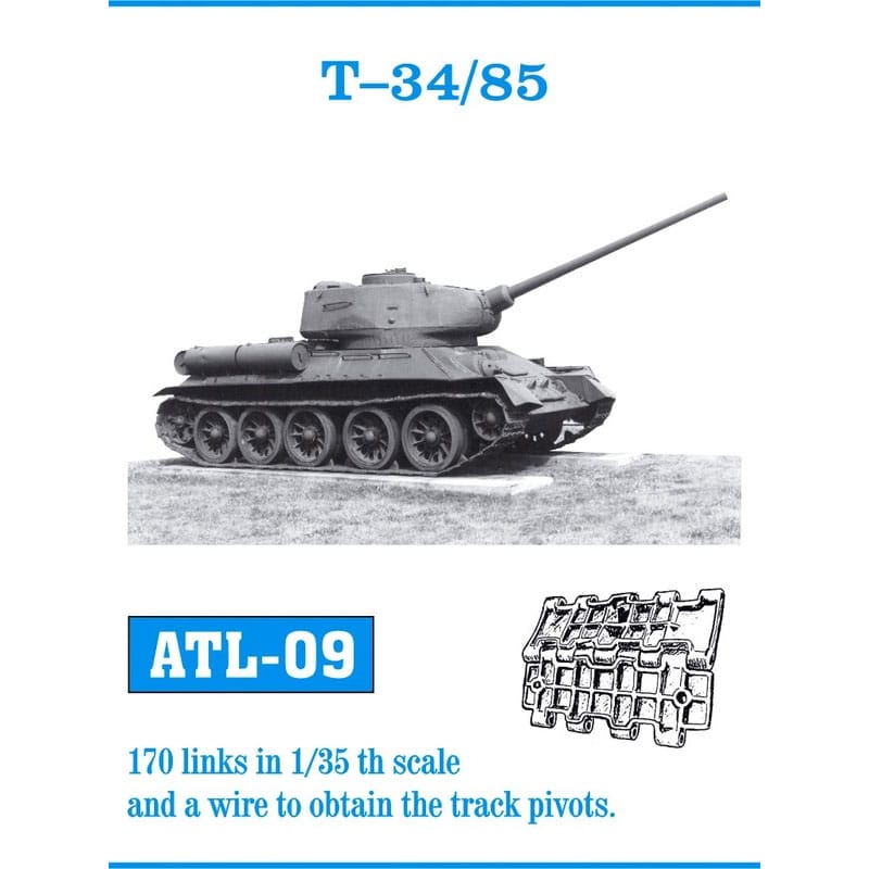 Friulmodel T-34/85 SU-85 SU-100 Metal Tracks (1/35) ATL-009 Friulmodel T-34/85 SU-85 SU-100 Metal Tracks (1/35) ATL-009