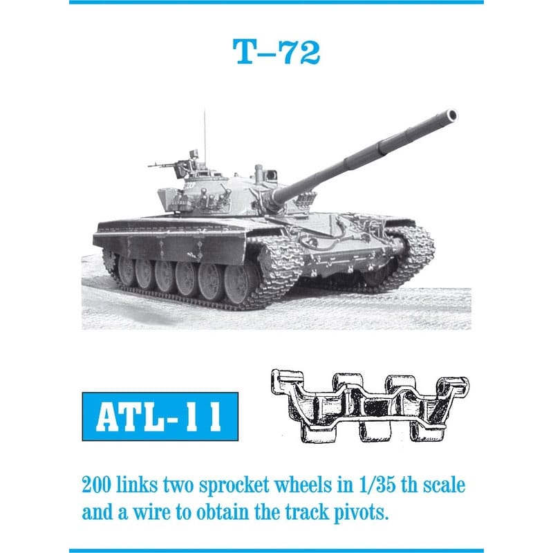 Friulmodel T-72 Metal Tracks (1/35) ATL-011