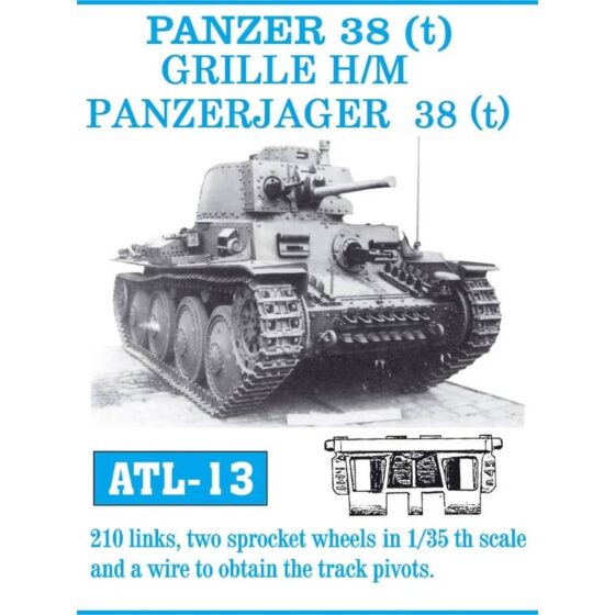 Friulmodel Panzer 38(t) Marder III Grille Metal Tracks (1/35) ATL-013 Friulmodel Panzer 38(t) Marder III Grille Metal Tracks (1/35) ATL-013
