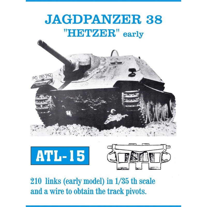 Friulmodel Jagdpanzer 38 Hetzer Early Metal Tracks (1/35) ATL-015