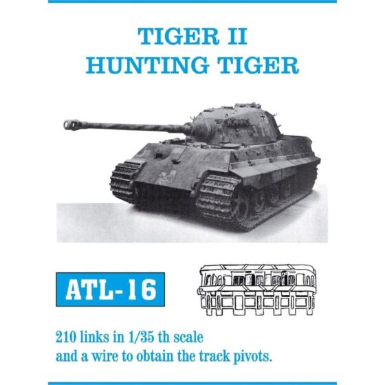 Friulmodel Tiger II Hunting Tiger Metal Tracks (1/35) ATL-016 Friulmodel Tiger II Hunting Tiger Metal Tracks (1/35) ATL-016