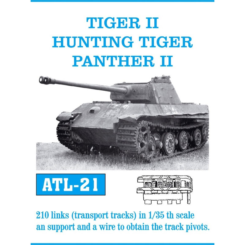 Friulmodel Tiger II Jagdtiger Panther II Metal Tracks (1/35) ATL-021