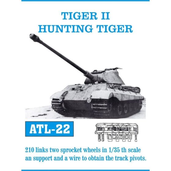 Friulmodel Tiger II Jagdtiger Metal Tracks (1/35) ATL-022 Friulmodel Tiger II Jagdtiger Metal Tracks (1/35) ATL-022