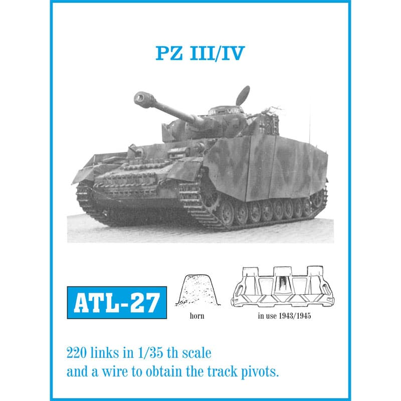 Friulmodel Pz III/IV Metal Tracks (1/35) ATL-027