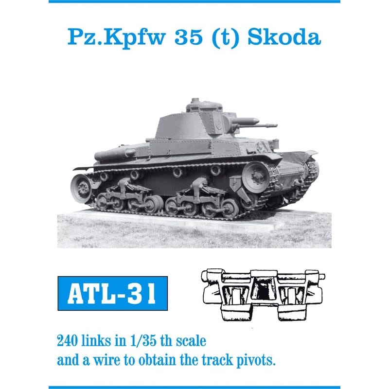 Friulmodel PzKpfw 35(t) Skoda Metal Tracks (1/35) ATL-031