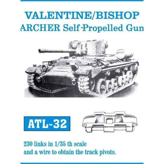 Friulmodel Valentine Bishop Archer Metal Tracks (1/35) ATL-032 Friulmodel Valentine Bishop Archer Metal Tracks (1/35) ATL-032
