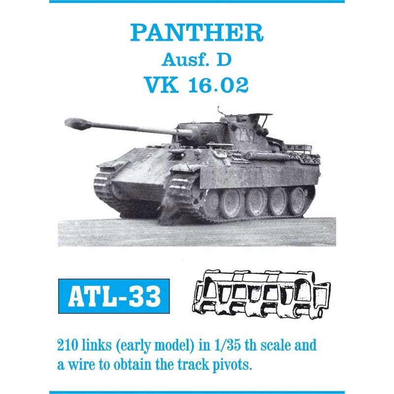 Friulmodel Panther Ausf D VK16.02 Metal Tracks (1/35) ATL-033