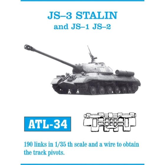 Friulmodel JS-3 JS-1 JS-2 Metal Tracks (1/35) ATL-034 Friulmodel JS-3 JS-1 JS-2 Metal Tracks (1/35) ATL-034