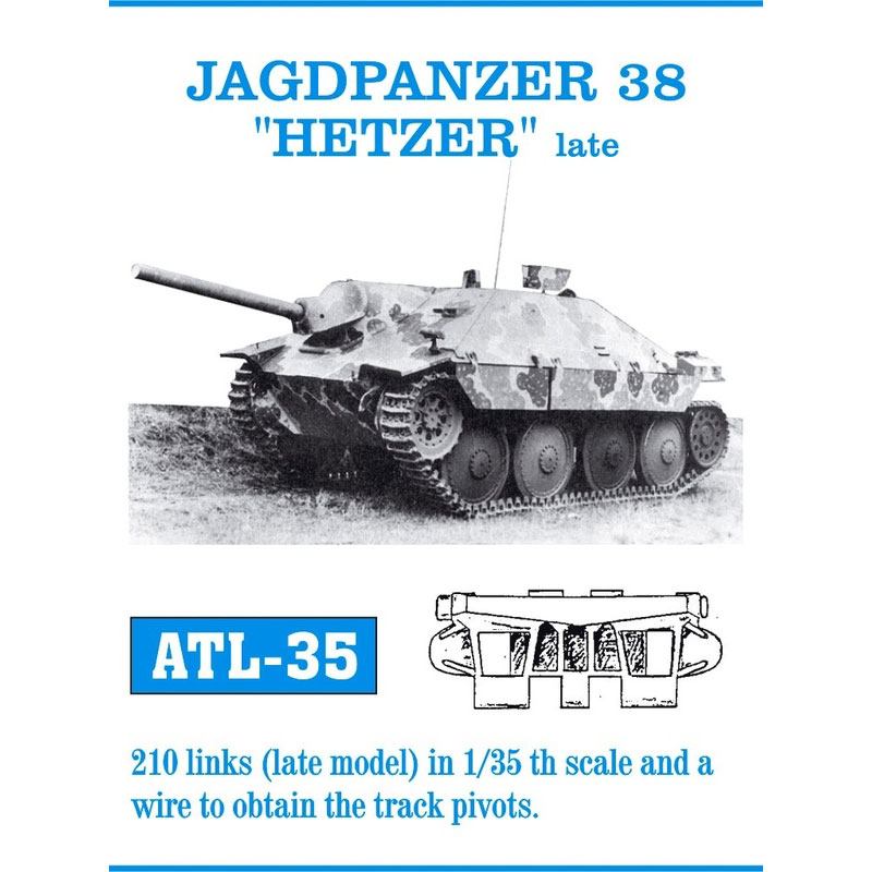 Friulmodel Jagdpanzer 38 Hetzer Late Metal Tracks (1/35) ATL-035