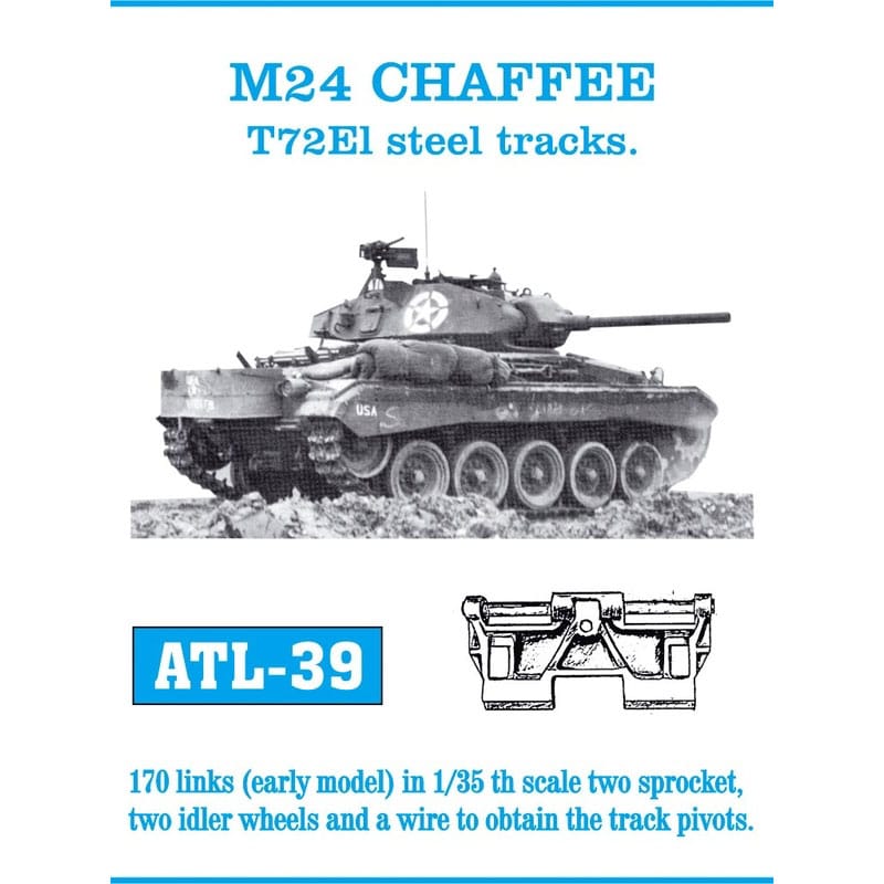 Friulmodel M24 Chaffee T72E1 Metal Tracks (1/35) ATL-039