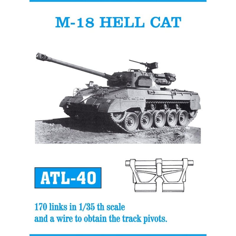Friulmodel M18 Hellcat Metal Tracks (1/35) ATL-040