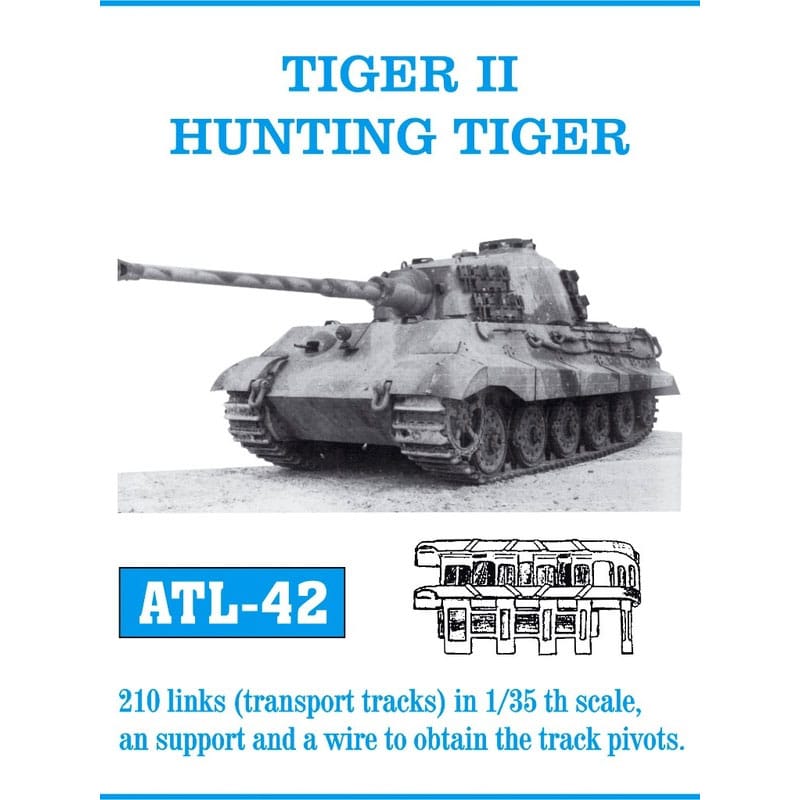 Friulmodel Tiger II Jagdtiger Transport Metal Tracks (1/35) ATL-042