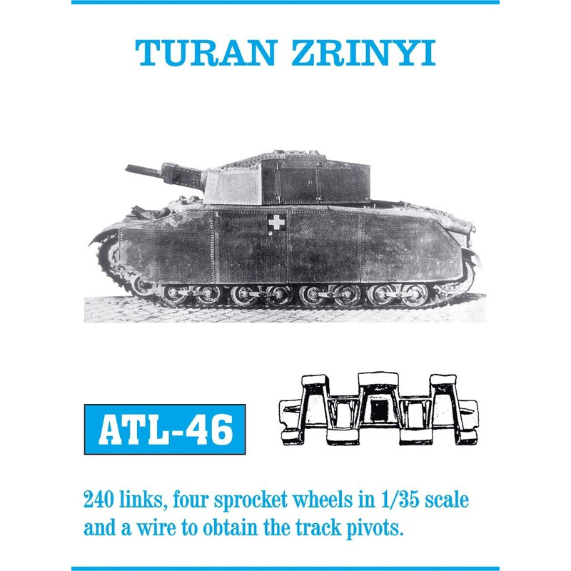 Friulmodel Turán Zrínyi Metal Tracks (1/35) ATL-046