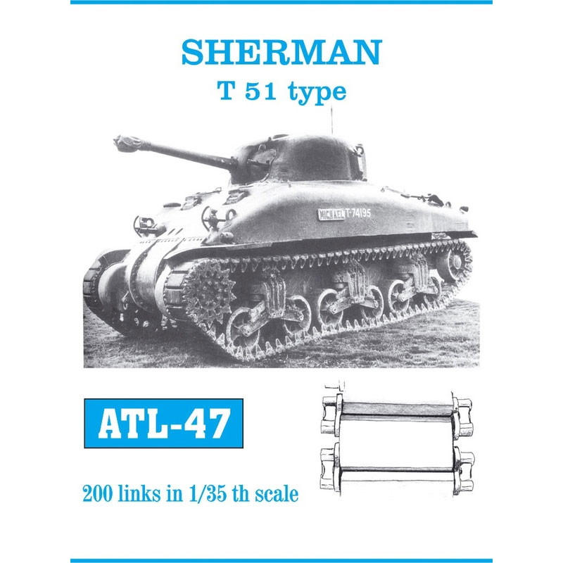 Friulmodel Sherman T51 Metal Tracks (1/35) ATL-047