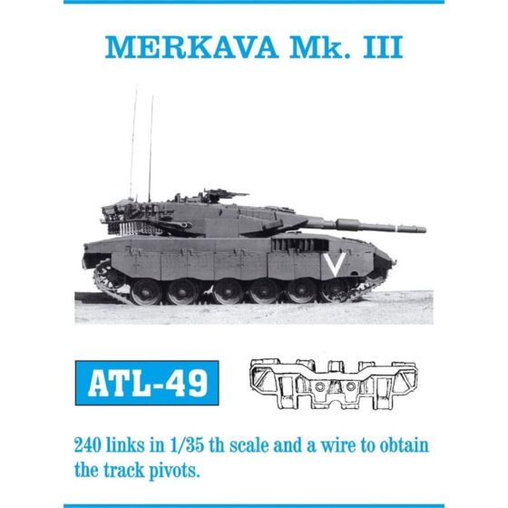 Friulmodel MERKAVA Mk. III Metal Tracks (1/35) ATL-049 Friulmodel MERKAVA Mk. III Metal Tracks (1/35) ATL-049