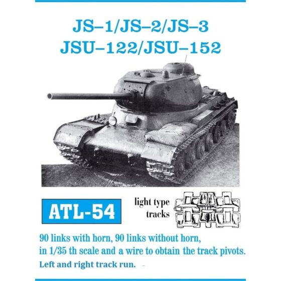Friulmodel JS-1 / JS-2 / JS-3 JSU-122/152 Metal Tracks (1/35) ATL-054 Friulmodel JS-1 / JS-2 / JS-3 JSU-122/152 Metal Tracks (1/35) ATL-054