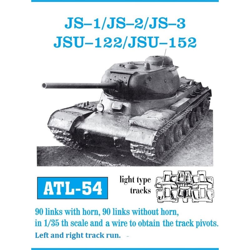 Friulmodel JS-1 / JS-2 / JS-3 JSU-122/152 Metal Tracks (1/35) ATL-054