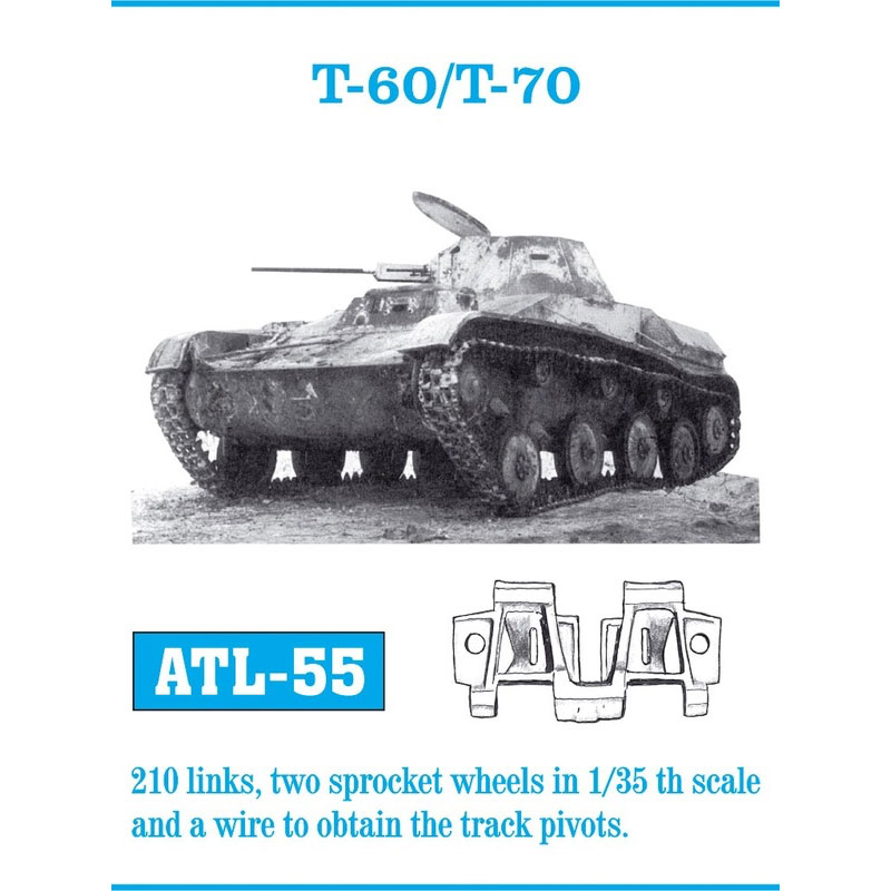 Friulmodel T-60 / T-70 Metal Tracks (1/35) ATL-055