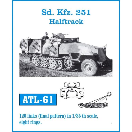 Friulmodel Sd. Kfz. 251 Halftrack Metal Tracks (1/35) ATL-061 Friulmodel Sd. Kfz. 251 Halftrack Metal Tracks (1/35) ATL-061