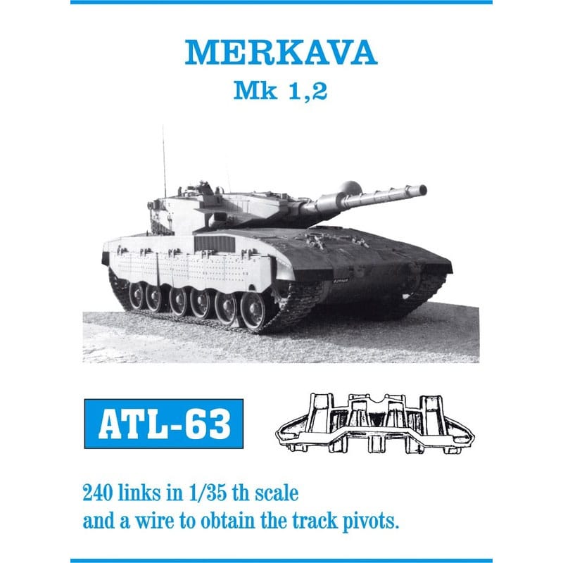 Friulmodel Merkava Mk. 1 / Mk. 2 Metal Tracks (1/35) ATL-063