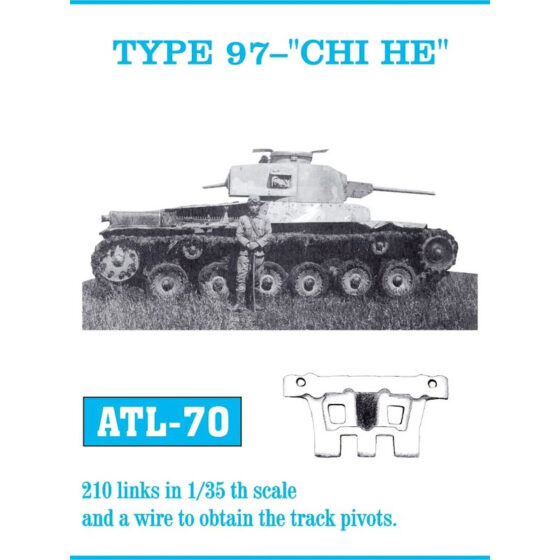 Friulmodel Type 97 Chi-He Metal Tracks (1/35) ATL-070 Friulmodel Type 97 Chi-He Metal Tracks (1/35) ATL-070