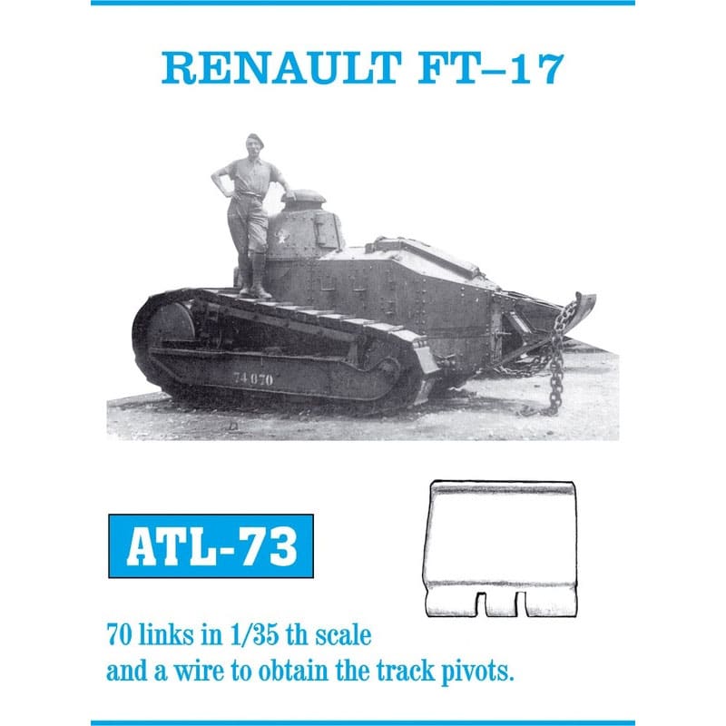 Friulmodel Renault FT-17 Metal Tracks (1/35) ATL-073