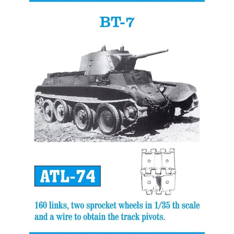 Friulmodel BT-7 Metal Tracks (1/35) ATL-074