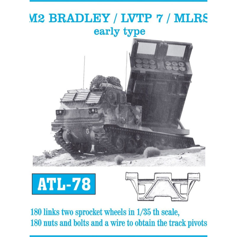 Friulmodel M2 Bradley/LVTP-7/MLRS Early Metal Tracks (1/35) ATL-078