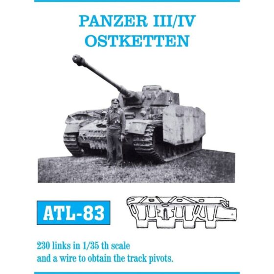 Friulmodel Panzer III/IV Ostketten Metal Tracks (1/35) ATL-083 Friulmodel Panzer III/IV Ostketten Metal Tracks (1/35) ATL-083