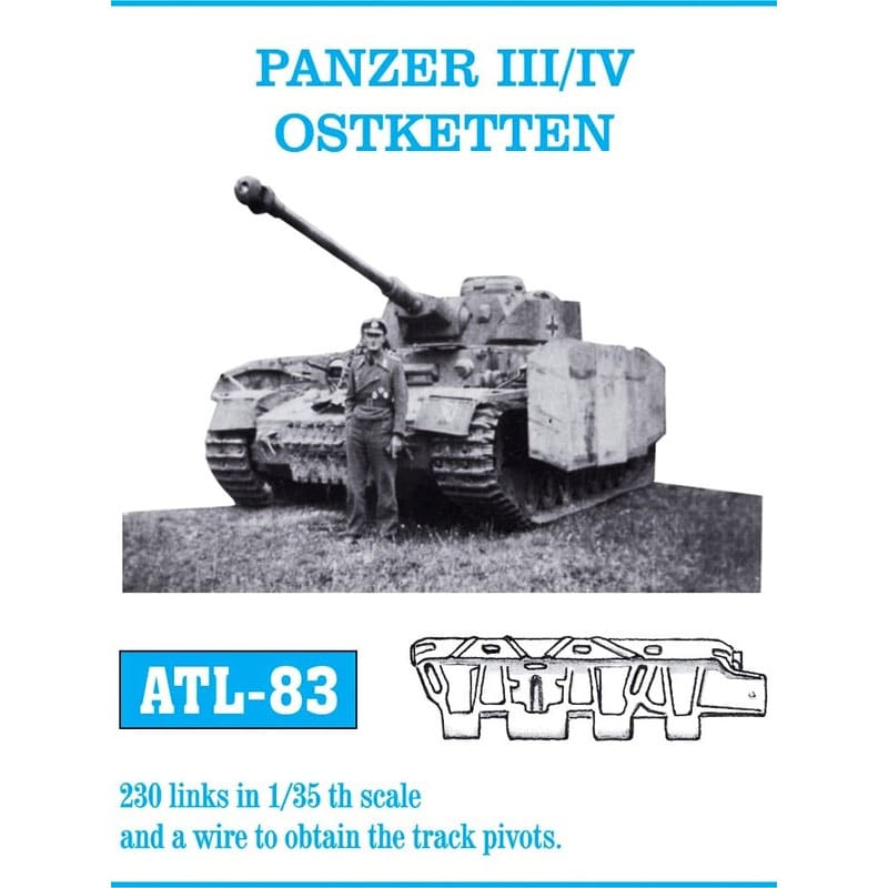 Friulmodel Panzer III/IV Ostketten Metal Tracks (1/35) ATL-083