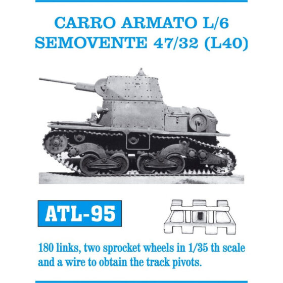 Friulmodel Carro Armato L6 / Semovente Metal Tracks (1/35) ATL-095 Friulmodel Carro Armato L6 / Semovente Metal Tracks (1/35) ATL-095