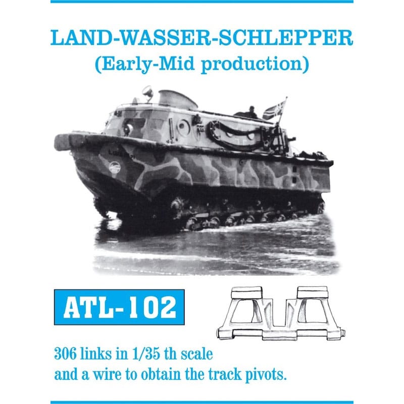 Friulmodel Land Wasser Schlepper Early/Mid Metal Tracks (1/35) ATL-102